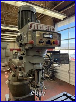 Acer Comet 3VHG Vertical Mill, DRO, 3 HP Motor, VS, Pristine Condition Acer Comet 3VHG Vertical Mill, DRO, 3 HP Motor, VS, Pristine Condition
