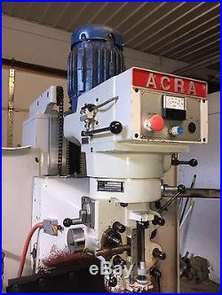 Acra Cnc Bed Mill Fryer Bridgeport Milling Machine Mach 3 Retrofit