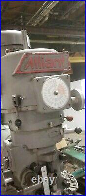 Alliant 9x42 Milling Machine and R8 collets Bridgeport type