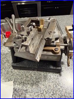 Antique Cross Slide Straight Line Engine Turning Guilloché Machine