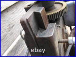 Antique SCREW FEED TILTING HEAD 1/2hp MORTISER / MILLING MACHINE Heavy Duty