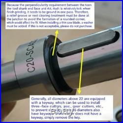Arbor Involute Gear Cutter High Speed Steel Morse Taper Milling Tools Holder