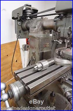 Atlas Clausing Vertical Mill Milling Machine 8520 With Accessories Excellent Cond
