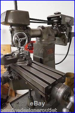 Atlas Clausing Vertical Mill Milling Machine 8520 With Accessories Excellent Cond