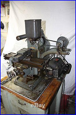 Atlas Horizontal Mill w/ MARVIN VERTICAL HEAD and OTHER RARE ACCESSORIES