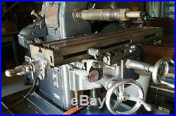 Atlas bench top horizontal Milling Machine model MFC on Original Stand and Vise