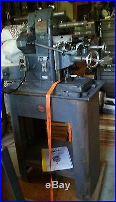 Atlas bench top horizontal Milling Machine model MFC on Original Stand and Vise