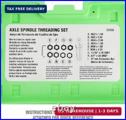 Axle Spindle Rethreading Tool Kit for Damaged Axle Spindles Axle Spindle Rethreading Tool Kit for Damaged Axle Spindles
