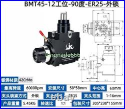 BMT 0 ° 90 ° Driven Tool Holder CNC Power Lathe Tool for Turn-Mill Machines BMT 0 ° 90 ° Driven Tool Holder CNC Power Lathe Tool for Turn-Mill Machines