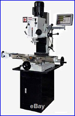 BOLTON TOOLS ZX45PD DRO POWER FEED MILLING MACHINE MILL DRILL STAND INCLUDED
