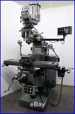 BRIDGEPORT 2HP Variable Speed MILL 9x42 TABLE with DRO, & Powerfeed NICE