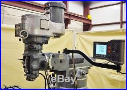 BRIDGEPORT 2 HP 9 x 48 Vertical Milling Machine with Power Feed & DRO
