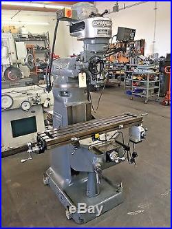 Bridgeport 9 X 42 Milling Machine With Dro And Power Feed / Step Pully