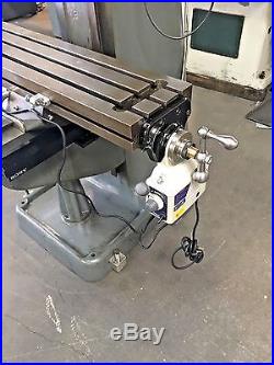 Bridgeport 9 X 42 Milling Machine With Dro And Power Feed / Step Pully