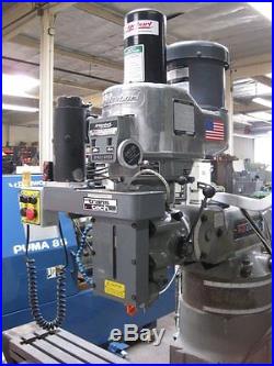 BRIDGEPORT EZ-Trak CNC 3-Axes Vertical Milling Mill Machine. Pwr drawbar, Riser