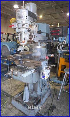 BRIDGEPORT J Step Head Manual Mill 32x9 Table, DRO, Powerfeed