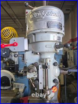 BRIDGEPORT J Step Head Manual Mill 32x9 Table, DRO, Powerfeed