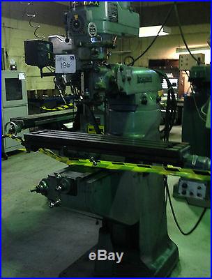 BRIDGEPORT MILLING MACHINE 2HP WITH SUPERMAX HEAD AND DIGITAL READOUT (8016)