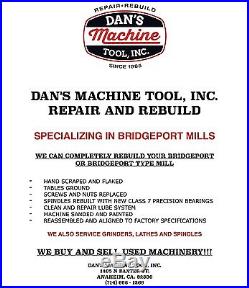 Bridgeport Milling Machine / 9 X 42 With Dro And Power Feed / 1.5hp