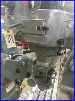 BRIDGEPORT MILLING MACHINE KNEE MILL 2HP DRO POWERFEEDS 48 X 9 Video
