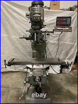 BRIDGEPORT SERIES 1 2HP MILLING MACHINE ACU RITE DRO 42INCH TABLE With POWER FEED
