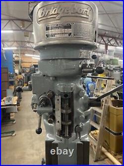 BRIDGEPORT VERTICAL MILLING MACHINE Round Ram Single Phase