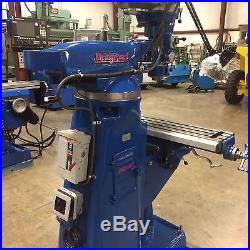 BRIDGEPORT VERTICAL MILLING MACHINE With NEW SCALES