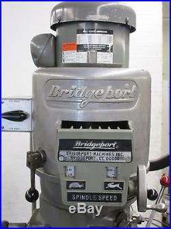 BRIDGEPORT Variable Speed 9x42 MILL 2HP Milling Machine with DRO