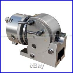 BS-0 Dividing Head Set With 5 3 Jaw Chuck & Tailstock Milling Horizontal Indexing