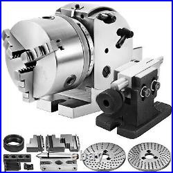 BS-0 Precision Dividing Head With 5 3-jaw Chuck & Tailstock For CNC Milling New