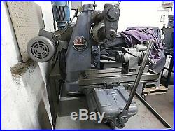Barker AM Horizontal Milling Machine With Heavy Duty Cabinet & 5C Collet Fixture
