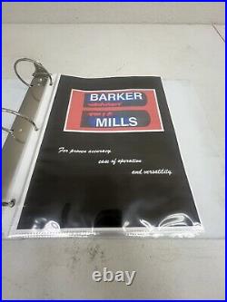 Barker Bucket Mill Model AM 16x4 Single Phase Micrometer. 001 Video Link