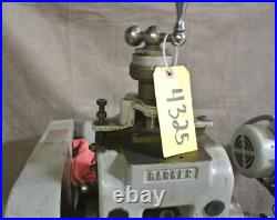 Barker Dual Head Milling / Slotting Machine with Air Vise Set Up F/ Slotting Bolts