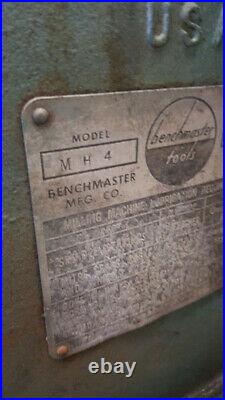 Benchmaster Milling Machine Horizontal Mill Model MH4