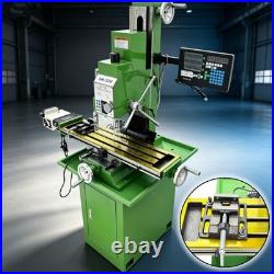 Benchtop Milling Machine 110V 1.5KW Brushless Motor R8 Taper 3Axis X Power Feed