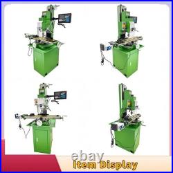 Benchtop Milling Machine 110V 1.5KW Brushless Motor R8 Taper 3Axis X Power Feed