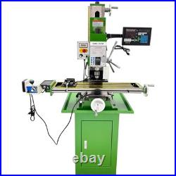 Benchtop Milling Machine 110V 1.5KW Brushless Motor R8 Taper 3Axis X Power Feed