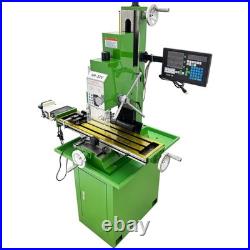 Benchtop Milling Machine 110V 1.5KW Brushless Motor R8 Taper 3Axis X Power Feed