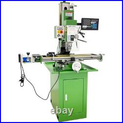 Benchtop Milling Machine 110V 1.5KW Brushless Motor R8 Taper 3Axis X Power Feed