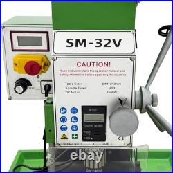 Benchtop Milling Machine 110V 1.5KW Brushless Motor R8 Taper 3Axis X Power Feed