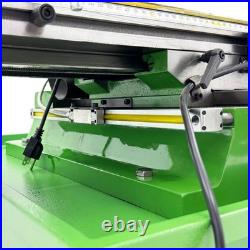 Benchtop Milling Machine 110V 1.5KW Brushless Motor R8 Taper 3Axis X Power Feed