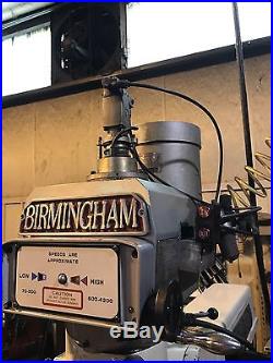 Birmingham Milling Machine Mill Bridgeport