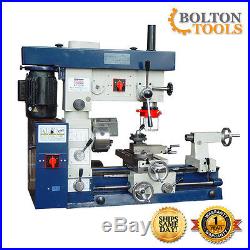 Bolton Tools 12 x 20 Metal Lathe Mill Drill Milling Combo Machine AT520