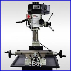 Bolton Tools Milling Machine 20 1/2 x 6 1/2 Belt Drive Mill Drill ZA20 withStand