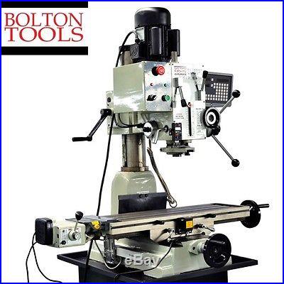 Bolton Tools Milling Machine 9 1/2 x 32 Power Feed MILL DRILL Round Column