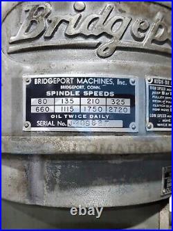 Bridgeport 155721 Vertical Mill/Milling Machine 1HP