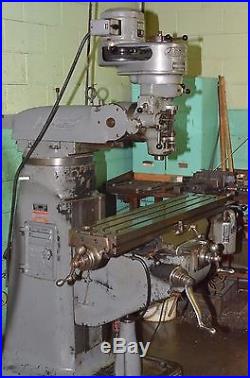 Bridgeport 1HP J Head Vert Milling Machine 9 x 42 NO RESERVE
