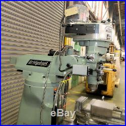 Bridgeport 1j Vertical Milling Machine With Acu-rite Dro And Power Feed Nice