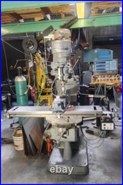 Bridgeport 9 by 48 Milling Machine j series 3 phase with DRO and power feed Bridgeport 9 by 48 Milling Machine j series 3 phase with DRO and power feed