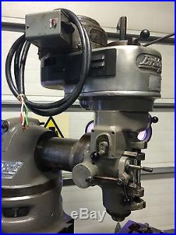 Bridgeport 9x32 Knee Milling Machine R-8 1hp Garage Gunsmith Round Ram J Head